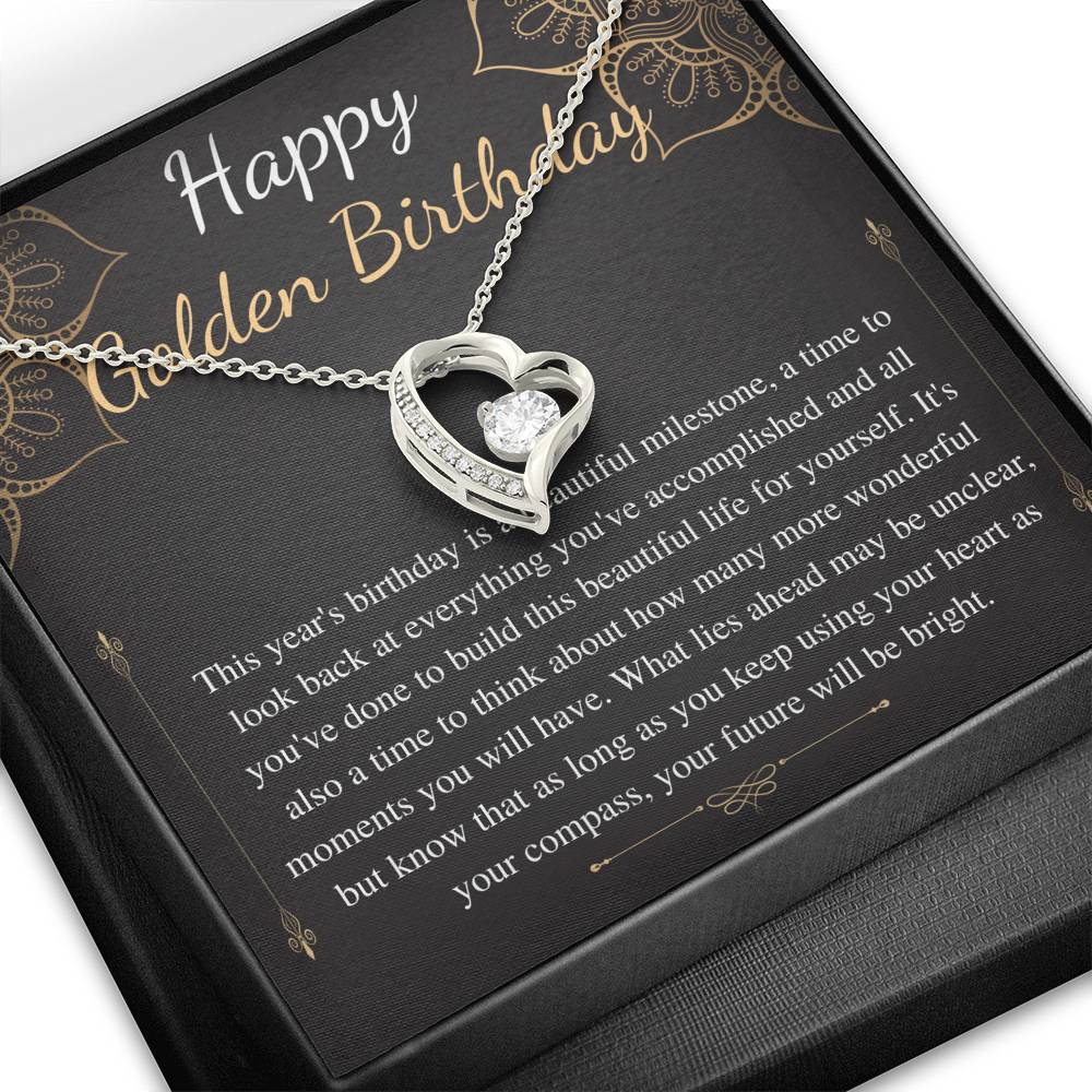Golden Birthday Gift Necklace, Happy Golden Birthday, Personalized Birthday Gift,Meaningful Birthday Gift for Her,Custom Birthday Gift #0654