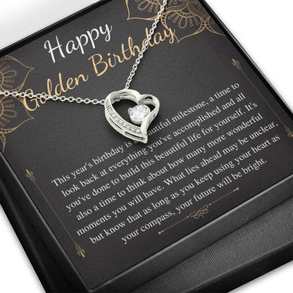 Golden Birthday Gift Necklace, Happy Golden Birthday, Personalized Birthday Gift,Meaningful Birthday Gift for Her,Custom Birthday Gift #0654
