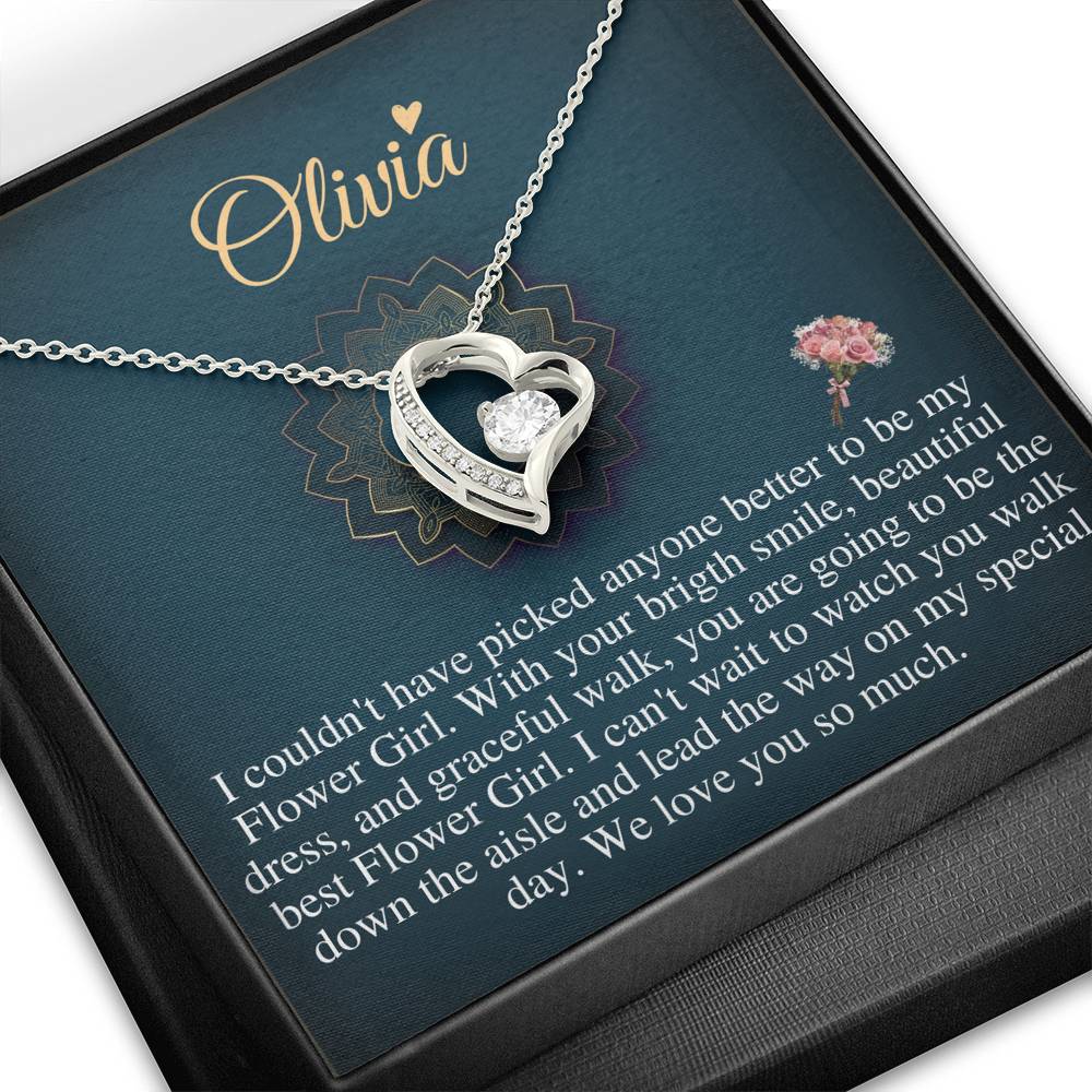 Will You Be My Flower Girl Gift Flower Girl Jewelry Gift Little Girl Gift Wedding Flower Girl Proposal Gift Custom Flower Girl Necklac #0120