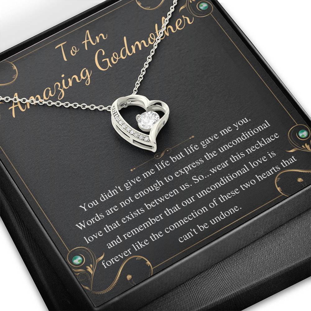 amazing godmother heart gold heart necklace bulk