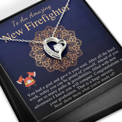 Firefighter Graduation Gift For Her, Grad Gift For Firefighter Women, Graduation Gift For Firefighter Necklace, New Firefighter Gift #0843