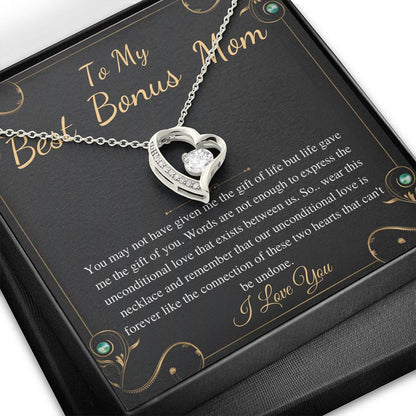 Step Mom Gift,Step Mom Birthday Gift for Stepmom Gift,Stepmother Gift Stepmom Necklace,Gifts for Stepmom,Christmas Gift,Heart Necklace #0467
