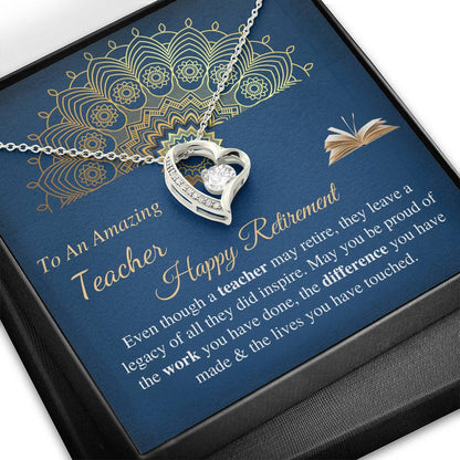 Teacher Retirement Gift, Retirement Gift for Teacher, Teacher Retirement Necklace