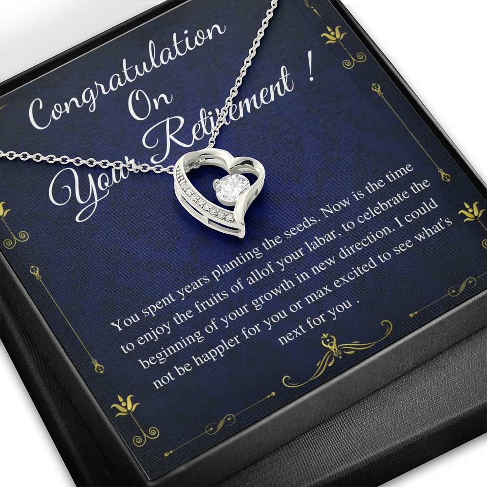 Retirement Gift Necklace: Colleagues, Leave Job, Jewelry from Coworkers, Infinity Cross