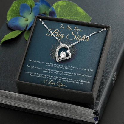 Big Sister Necklace, Big Sister Jewelry, Big Sis, Big Sister Birthday Gift, New Big Sister Gift, Big Sister Christmas Gift,New Sibling #0556