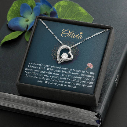 Will You Be My Flower Girl Gift Flower Girl Jewelry Gift Little Girl Gift Wedding Flower Girl Proposal Gift Custom Flower Girl Necklac #0120