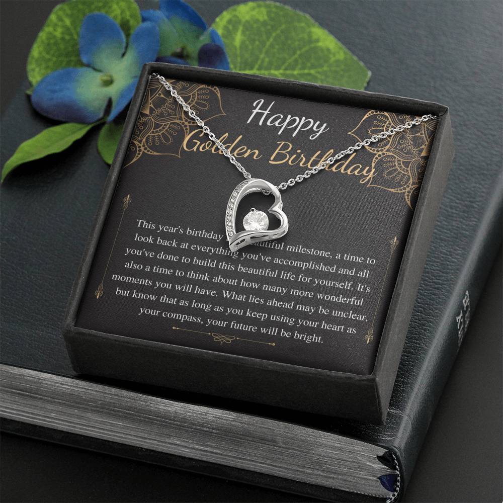 Golden Birthday Gift Necklace, Happy Golden Birthday, Personalized Birthday Gift,Meaningful Birthday Gift for Her,Custom Birthday Gift #0654