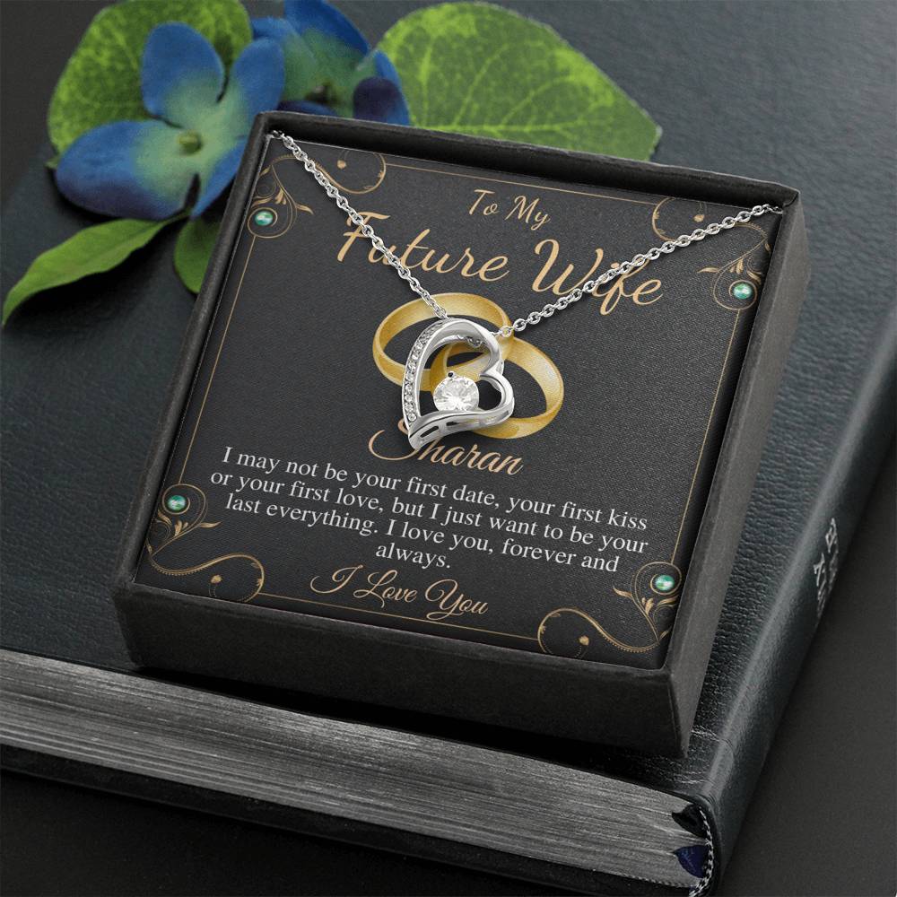 Future Wife Necklace, For Fiance on Engagement, Fiancee Birthday Gift, Fiancee Gift, Christmas Neckalce, To My Future Wife Gift,Heart #0631 sharan