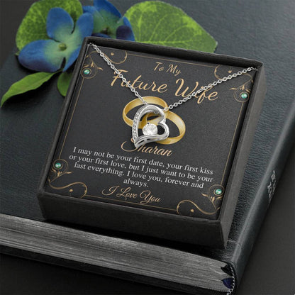 Future Wife Necklace, For Fiance on Engagement, Fiancee Birthday Gift, Fiancee Gift, Christmas Neckalce, To My Future Wife Gift,Heart #0631 sharan