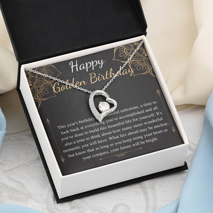 Golden Birthday Gift Necklace, Happy Golden Birthday, Personalized Birthday Gift,Meaningful Birthday Gift for Her,Custom Birthday Gift #0654