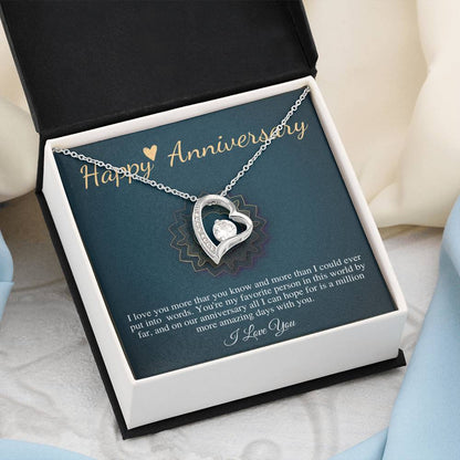 Anniversary Gift, Wife Anniversary Gift, Anniversary Jewelry, Anniversary Necklace, Girlfriend Anniversary, 1st Anniversary Gift,Heart #0624