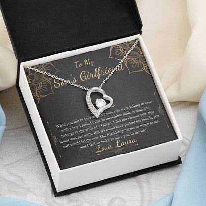 To My Son’s Girlfriend Necklace, Son's Girlfriend Christmas Gift, Sons Girlfriend Gift, Gift For Son's Girlfriend, Birthday Gift #0530 new