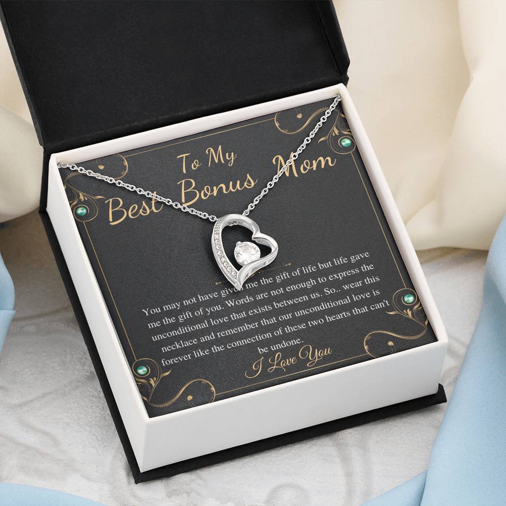 Step Mom Gift,Step Mom Birthday Gift for Stepmom Gift,Stepmother Gift Stepmom Necklace,Gifts for Stepmom,Christmas Gift,Heart Necklace #0467