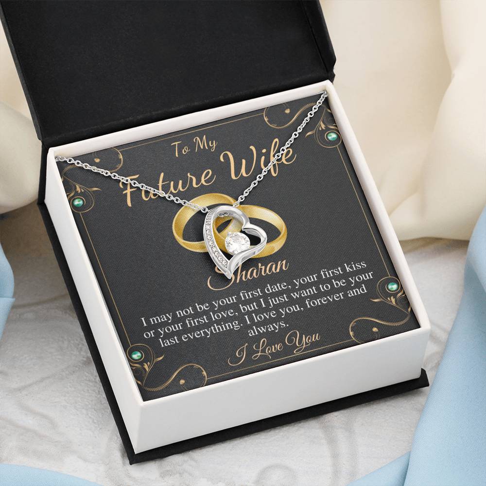 Future Wife Necklace, For Fiance on Engagement, Fiancee Birthday Gift, Fiancee Gift, Christmas Neckalce, To My Future Wife Gift,Heart #0631 sharan