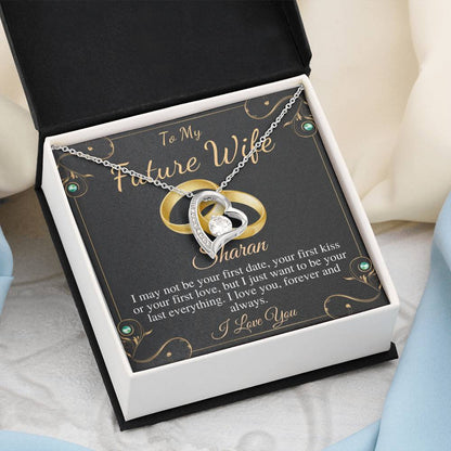 Future Wife Necklace, For Fiance on Engagement, Fiancee Birthday Gift, Fiancee Gift, Christmas Neckalce, To My Future Wife Gift,Heart #0631 sharan