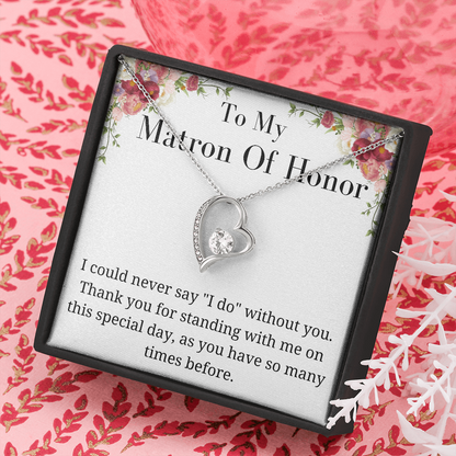 Metron of Honor Gift, Necklace for Maid Of Honor from birde sentimental gift keepsake gift Valentines day gift for her , Wedding gift Metron