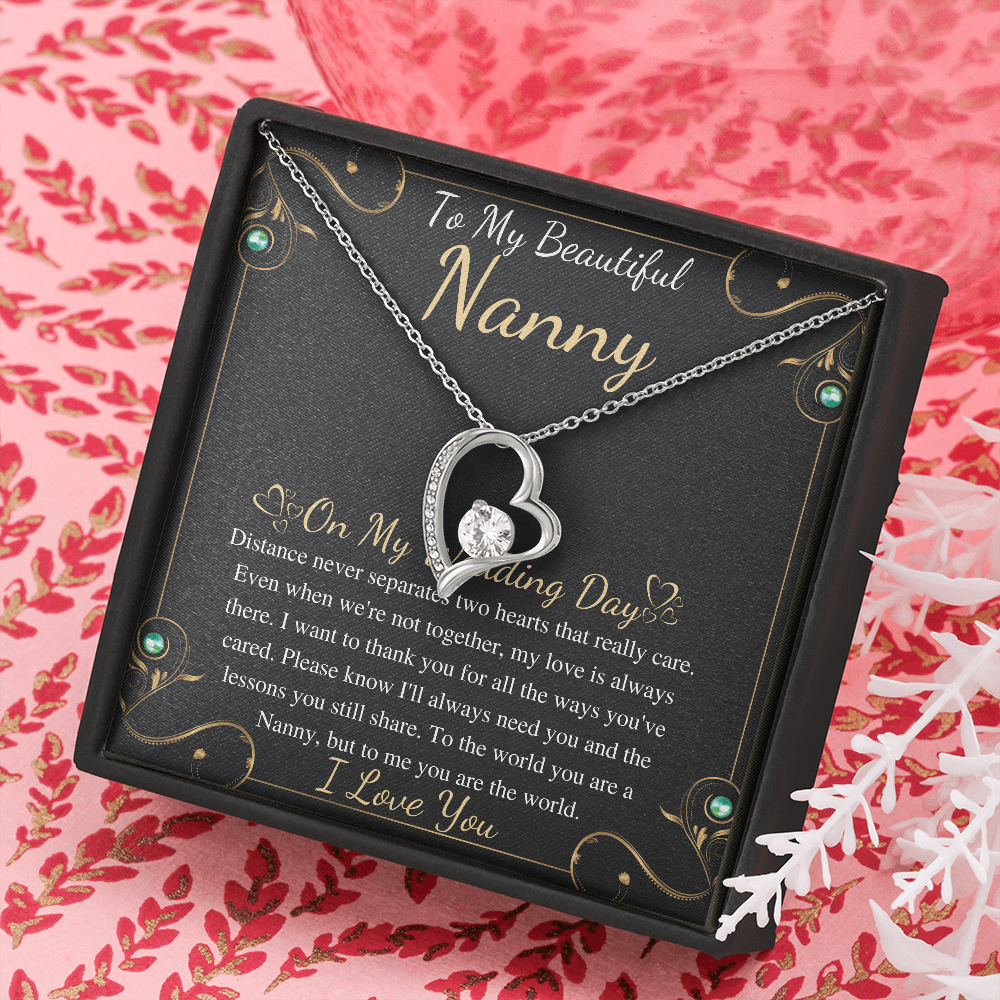 Gift To My Nanny On My Wedding Day, Gift From Bride To Grandmother On Wedding Day, Present For Nana For Granddaughter Wedding gift for nanny