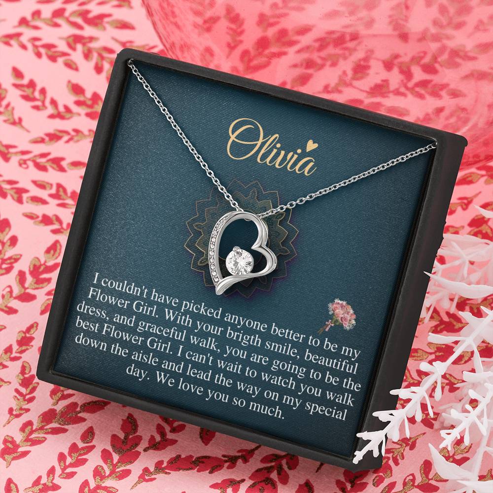 Will You Be My Flower Girl Gift Flower Girl Jewelry Gift Little Girl Gift Wedding Flower Girl Proposal Gift Custom Flower Girl Necklac #0120