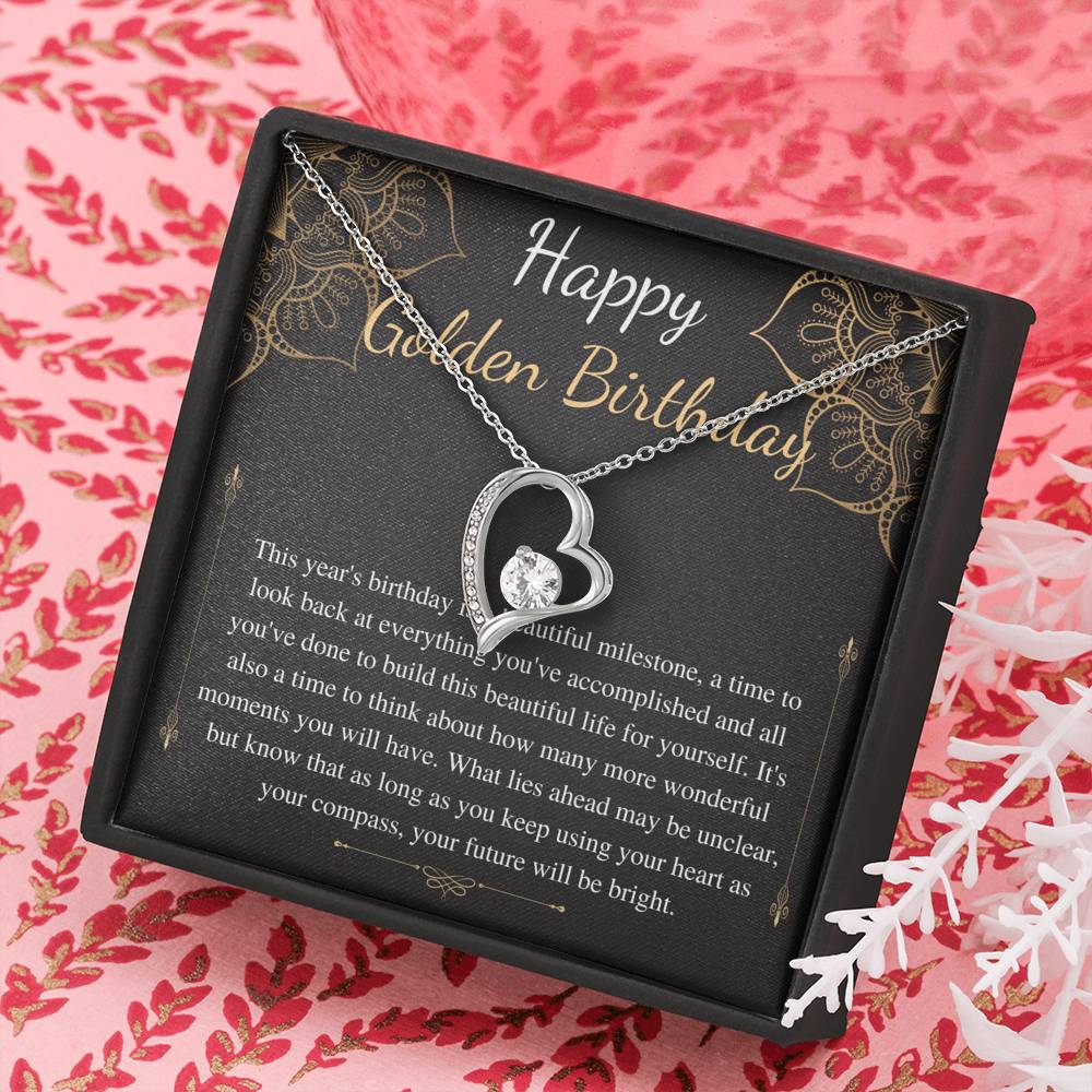 Golden Birthday Gift Necklace, Happy Golden Birthday, Personalized Birthday Gift,Meaningful Birthday Gift for Her,Custom Birthday Gift #0654
