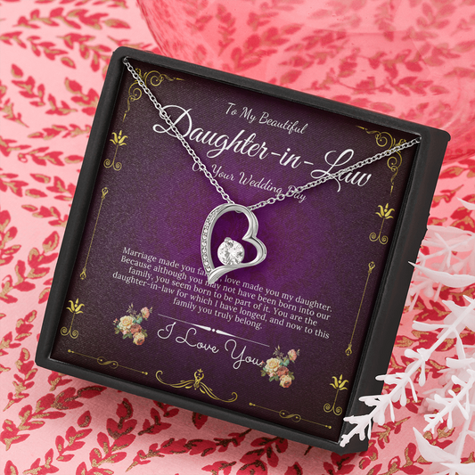 Personalized gift To My Daughter-in-Law Necklace for Her Birthday Valentines Gift for Daughter-in-Law Necklace graduation gift