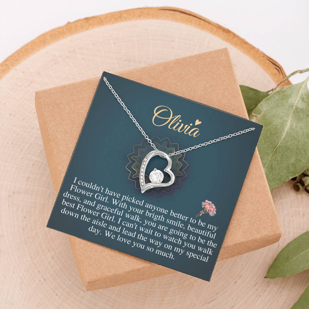 Will You Be My Flower Girl Gift Flower Girl Jewelry Gift Little Girl Gift Wedding Flower Girl Proposal Gift Custom Flower Girl Necklac #0120