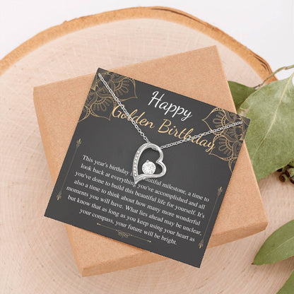 Golden Birthday Gift Necklace, Happy Golden Birthday, Personalized Birthday Gift,Meaningful Birthday Gift for Her,Custom Birthday Gift #0654