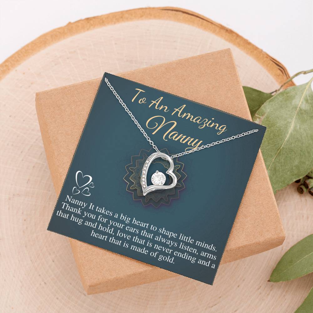 Nanny Gift Necklace, Thank You Gift for Nanny, Child Care Gift, Babysitter Gift, Nanny Appreciation,Nanny Jewelry,Nanny Christmas Gift #0723