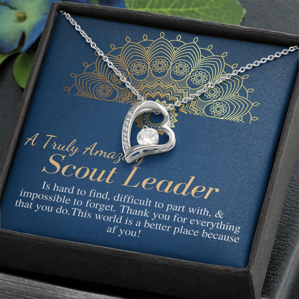 Scout Leader Gift Necklace, Girl Scout Leader Gift, Girl Scout Leader Appreciation, Scout Leader Thank You,Scout Leader Christmas Gift #0890
