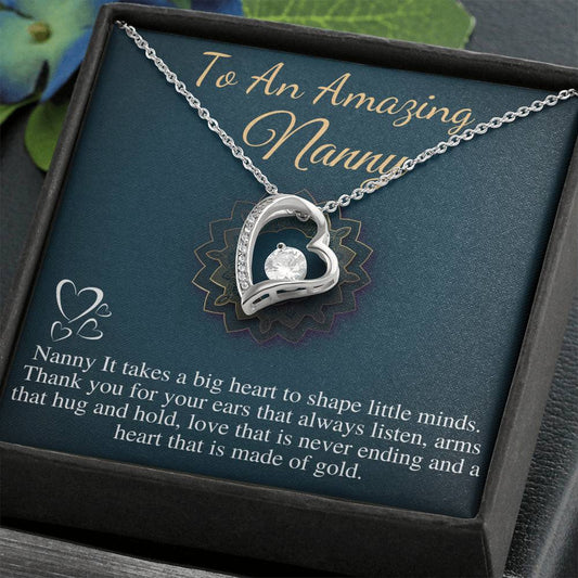 Nanny Gift Necklace, Thank You Gift for Nanny, Child Care Gift, Babysitter Gift, Nanny Appreciation,Nanny Jewelry,Nanny Christmas Gift #0723