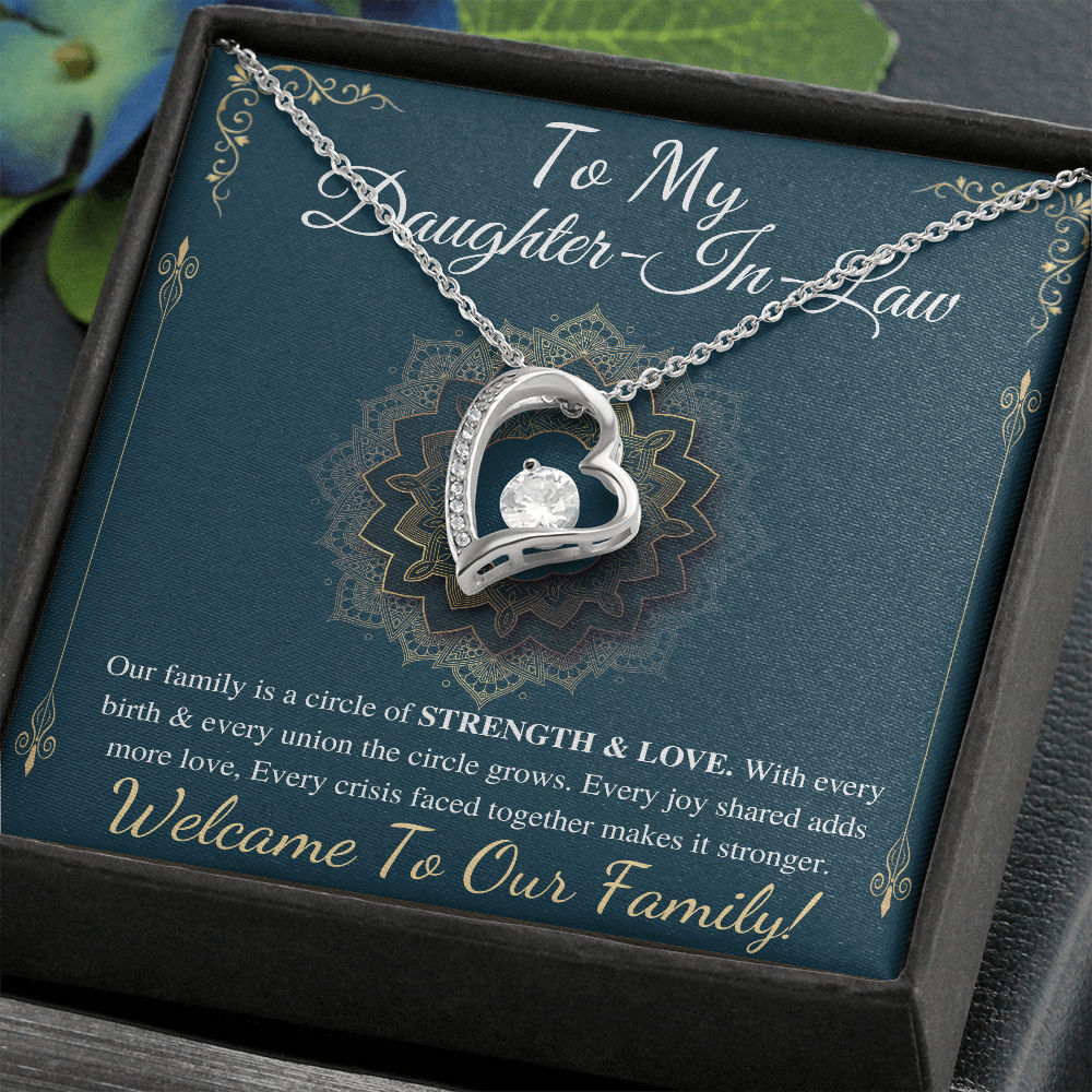 Daughter-In-Law Gift Necklace, Wedding Gift, Jewelry From Mother-In Law, Gift for Bride Necklace, Personalized gift for Daughter-In-Law