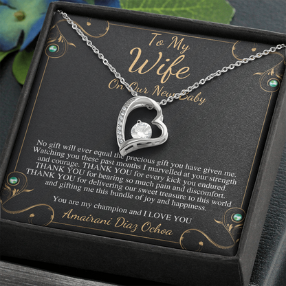 Push Gift for Wife for New Baby, New Mom Gift from Husband, Push Gift for Wife, New Baby Gift From Husband, New Mom Heart Amairani Diaz Ochoa