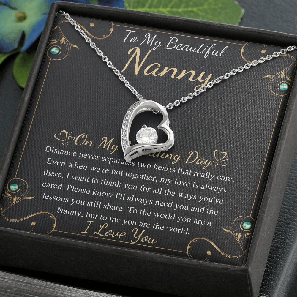 Gift To My Nanny On My Wedding Day, Gift From Bride To Grandmother On Wedding Day, Present For Nana For Granddaughter Wedding gift for nanny