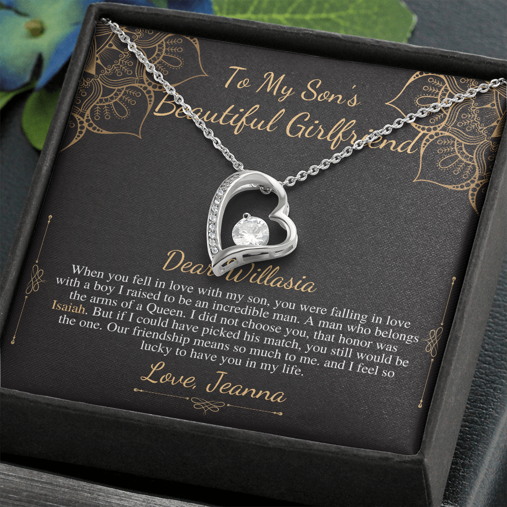 To My Son’s Girlfriend Necklace, Son's Girlfriend Christmas Gift, Sons Girlfriend Gift, Gift For Son's Girlfriend, Birthday Gift #0530 Jeanna