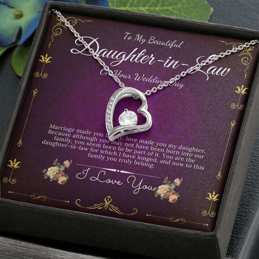 Personalized gift To My Daughter-in-Law Necklace for Her Birthday Valentines Gift for Daughter-in-Law Necklace graduation gift