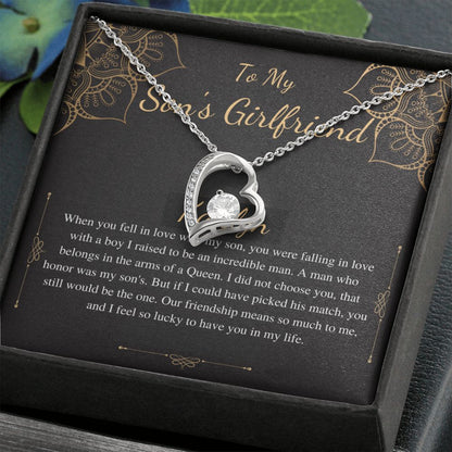 To My Son's Girlfriend Necklace, Son's Girlfriend Christmas Gift, Sons Girlfriend Gift, Gift For Son's Girlfriend, Birthday Gift #0530 kaitlyn