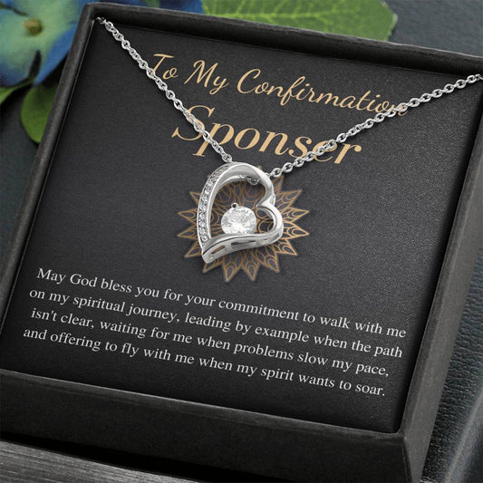 Confirmation Sponsor Gift | Appreciation Gift for Confirmation Sponsor Necklace | To My Confirmation Sponsor Gift | Christmas Gift #0741