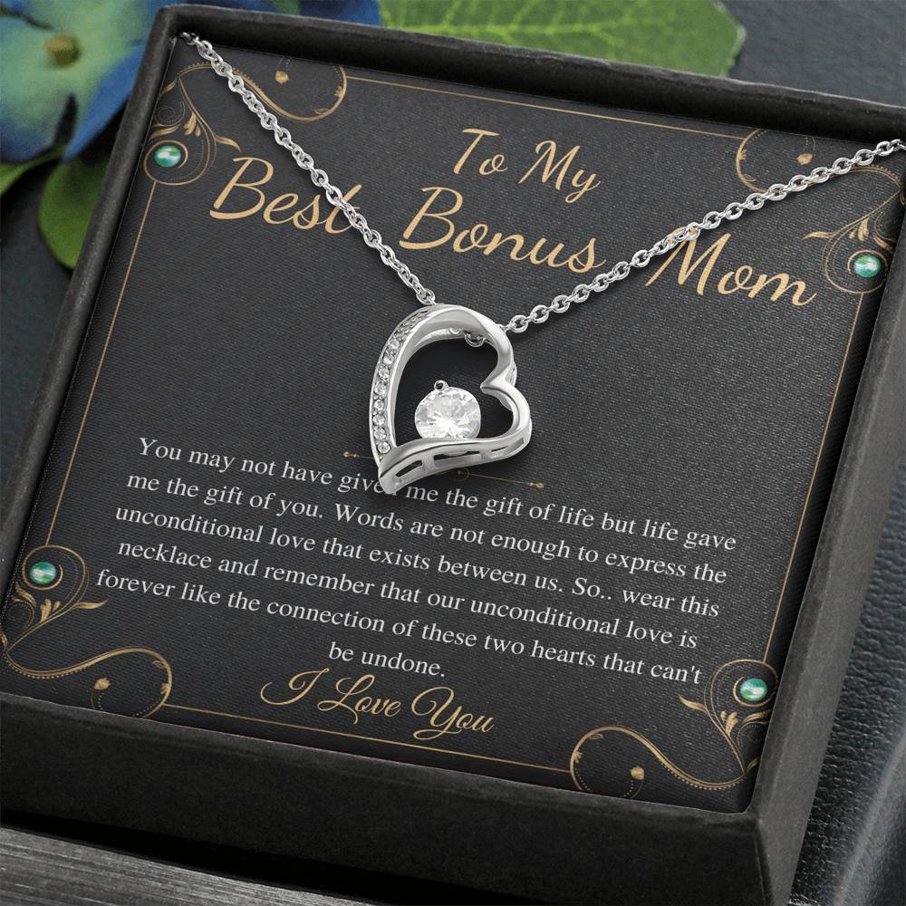 Step Mom Gift,Step Mom Birthday Gift for Stepmom Gift,Stepmother Gift Stepmom Necklace,Gifts for Stepmom,Christmas Gift,Heart Necklace #0467