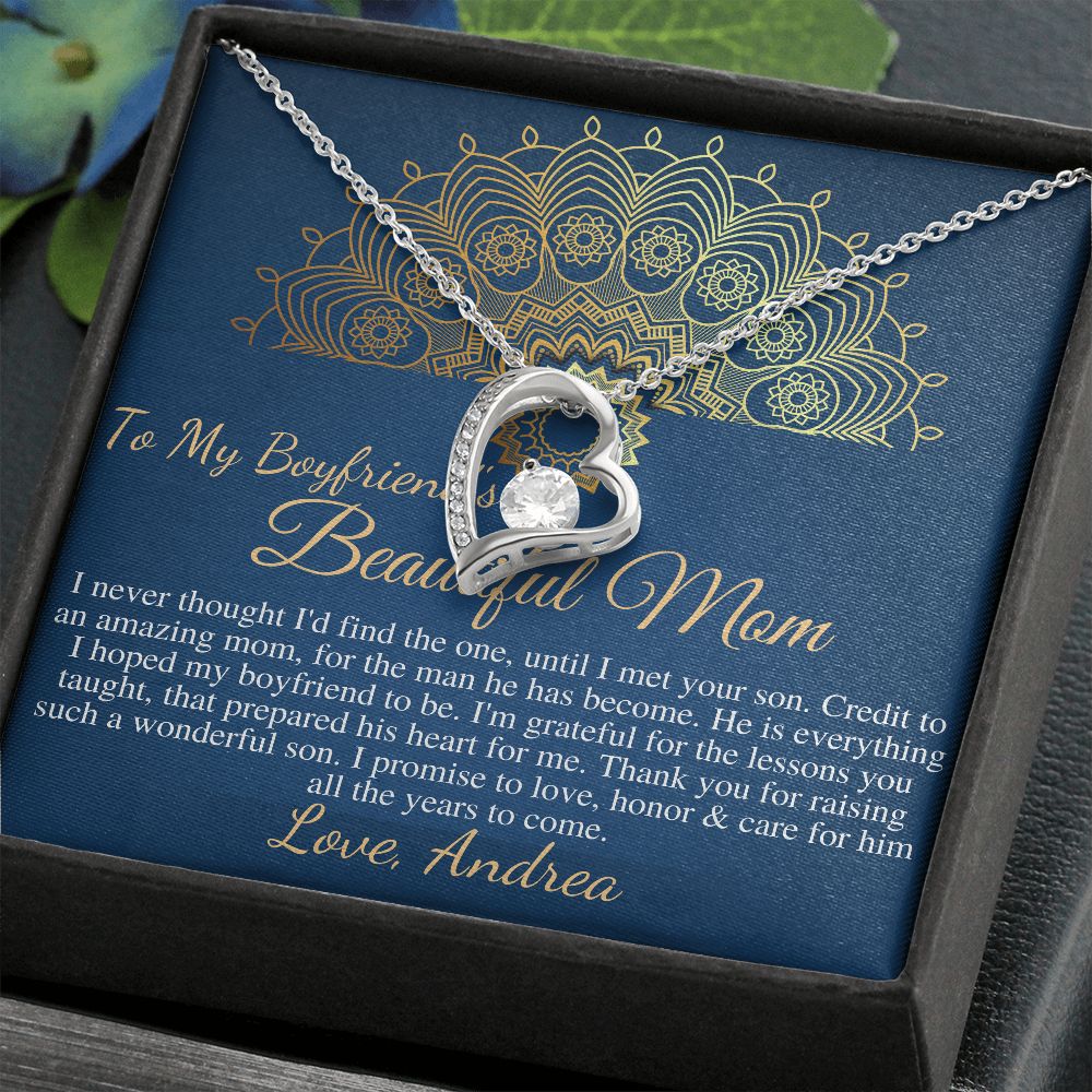 Gift For Boyfriend's Mom, Boyfriend's Mom Gift, To My Boyfriends Mom Gift, Mother's Day Gift for Boyfriends Mom, Boyfriend's Mom Heart #0422 Andrea