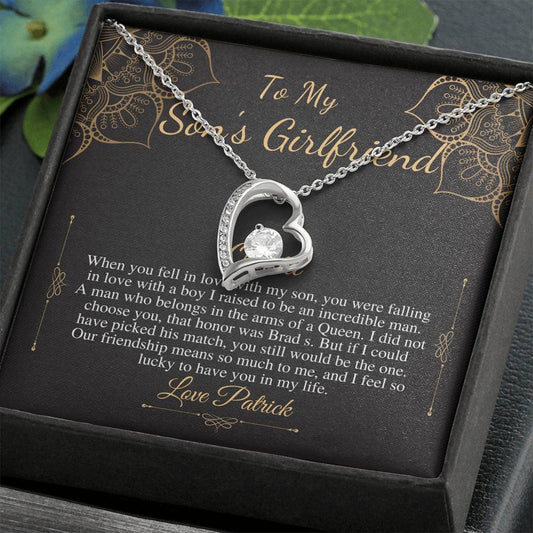 To My Son’s Girlfriend Necklace, Son's Girlfriend Christmas Gift, Sons Girlfriend Gift, Gift For Son's Girlfriend, Birthday Gift #0530