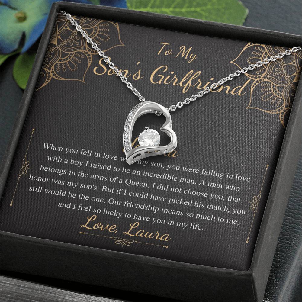 To My Son’s Girlfriend Necklace, Son's Girlfriend Christmas Gift, Sons Girlfriend Gift, Gift For Son's Girlfriend, Birthday Gift #0530 new