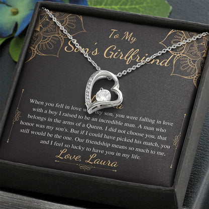 To My Son’s Girlfriend Necklace, Son's Girlfriend Christmas Gift, Sons Girlfriend Gift, Gift For Son's Girlfriend, Birthday Gift #0530 new