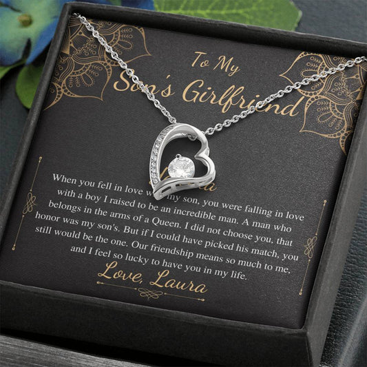 To My Son’s Girlfriend Necklace, Son's Girlfriend Christmas Gift, Sons Girlfriend Gift, Gift For Son's Girlfriend, Birthday Gift #0530 new