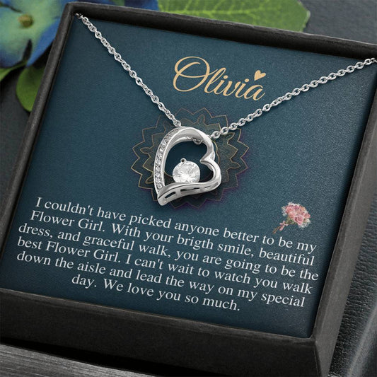 Will You Be My Flower Girl Gift Flower Girl Jewelry Gift Little Girl Gift Wedding Flower Girl Proposal Gift Custom Flower Girl Necklac #0120