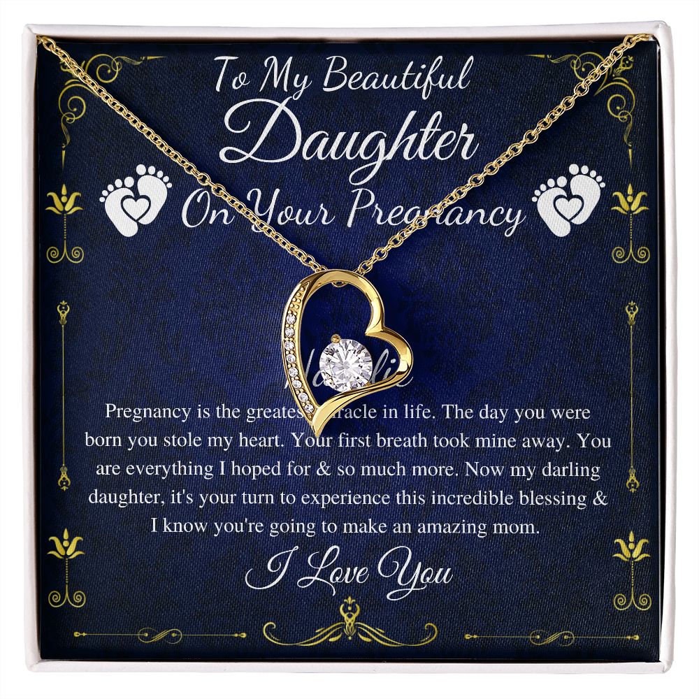 Daughter Pregnancy Gift for Daughter Baby Shower Gift for Mom to be Gift for Expecting Mom Gift Pregnant Daughter Gift from Mom, Heart #0212 Natalie