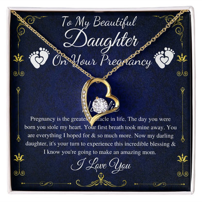 Daughter Pregnancy Gift for Daughter Baby Shower Gift for Mom to be Gift for Expecting Mom Gift Pregnant Daughter Gift from Mom, Heart #0212 Natalie