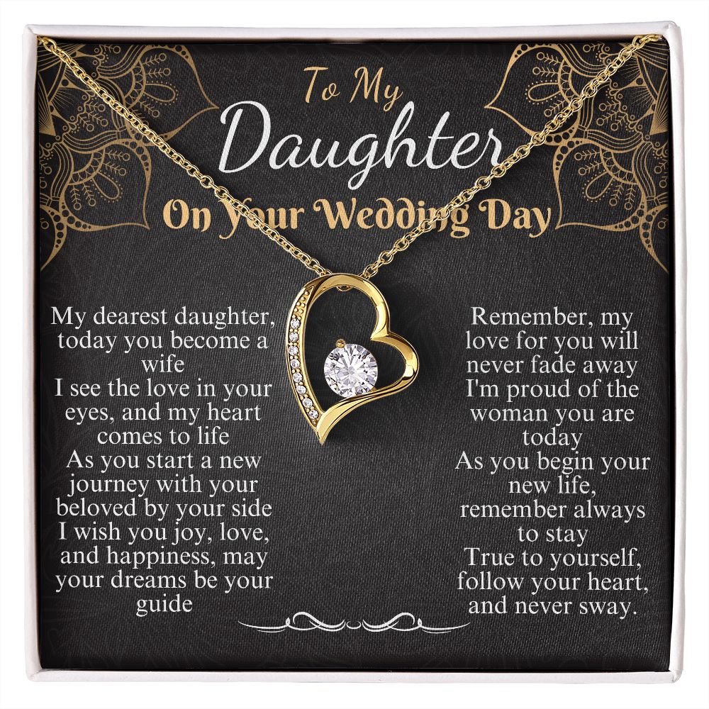 to my daughter on your wedding day