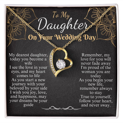 to my daughter on your wedding day