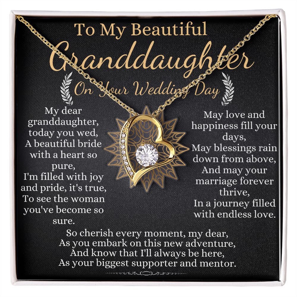 to my beautiful granddaughter on your wedding day 2023