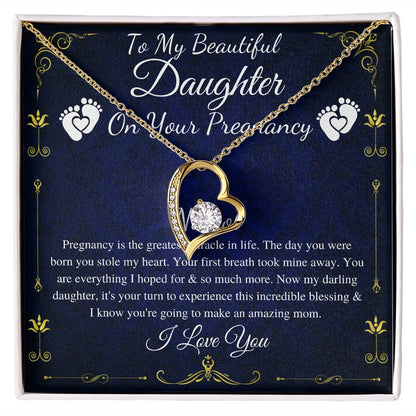 Daughter Pregnancy Gift for Daughter Baby Shower Gift for Mom to be Gift for Expecting Mom Gift Pregnant Daughter Gift from Mom, Heart #0212 Nichol