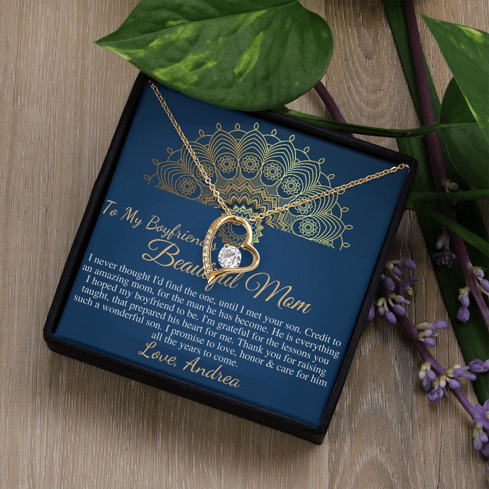 Gift For Boyfriend's Mom, Boyfriend's Mom Gift, To My Boyfriends Mom Gift, Mother's Day Gift for Boyfriends Mom, Boyfriend's Mom Heart #0422 Andrea